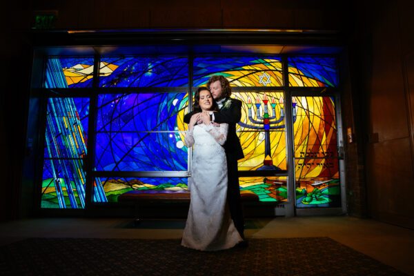 Jewish Winter Wedding Ceremony at Suburban Temple Kol Ami in Beachwood with Wedding Reception at Prosperity Social Club in Cleveland, Ohio - Anna + Jeff