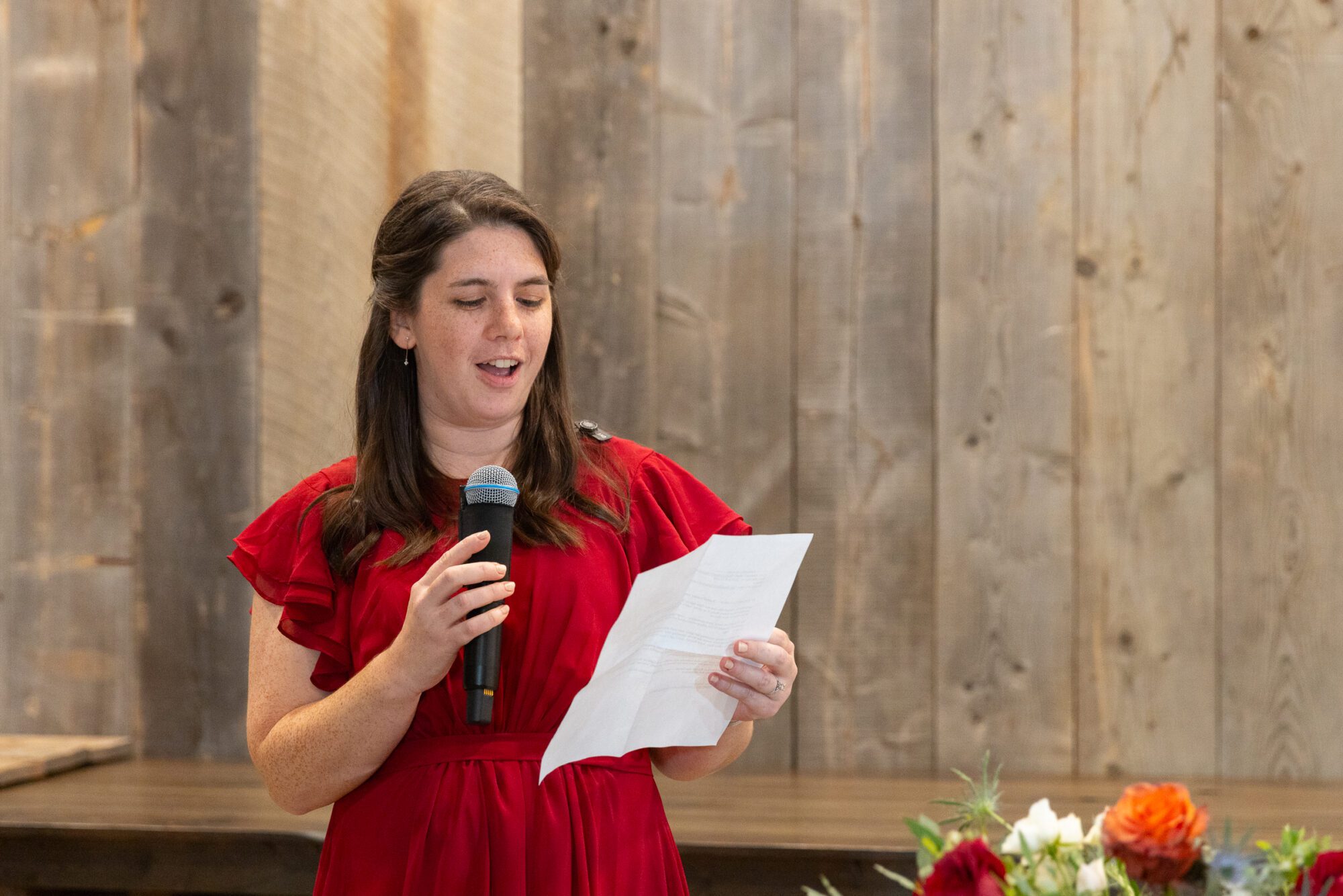 Jewish Matron of Honor toast at Standing Rock Farms.