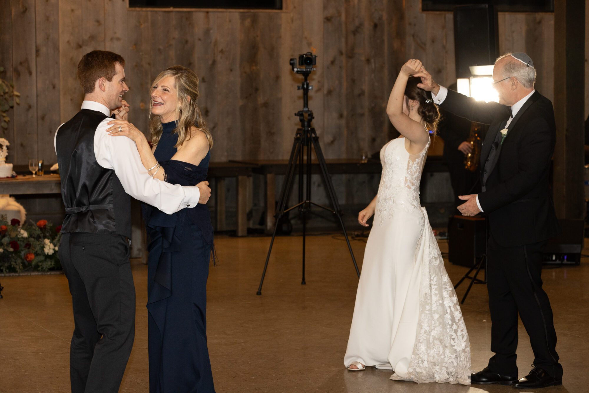 Jewish wedding reception at Standing Rock Farms.