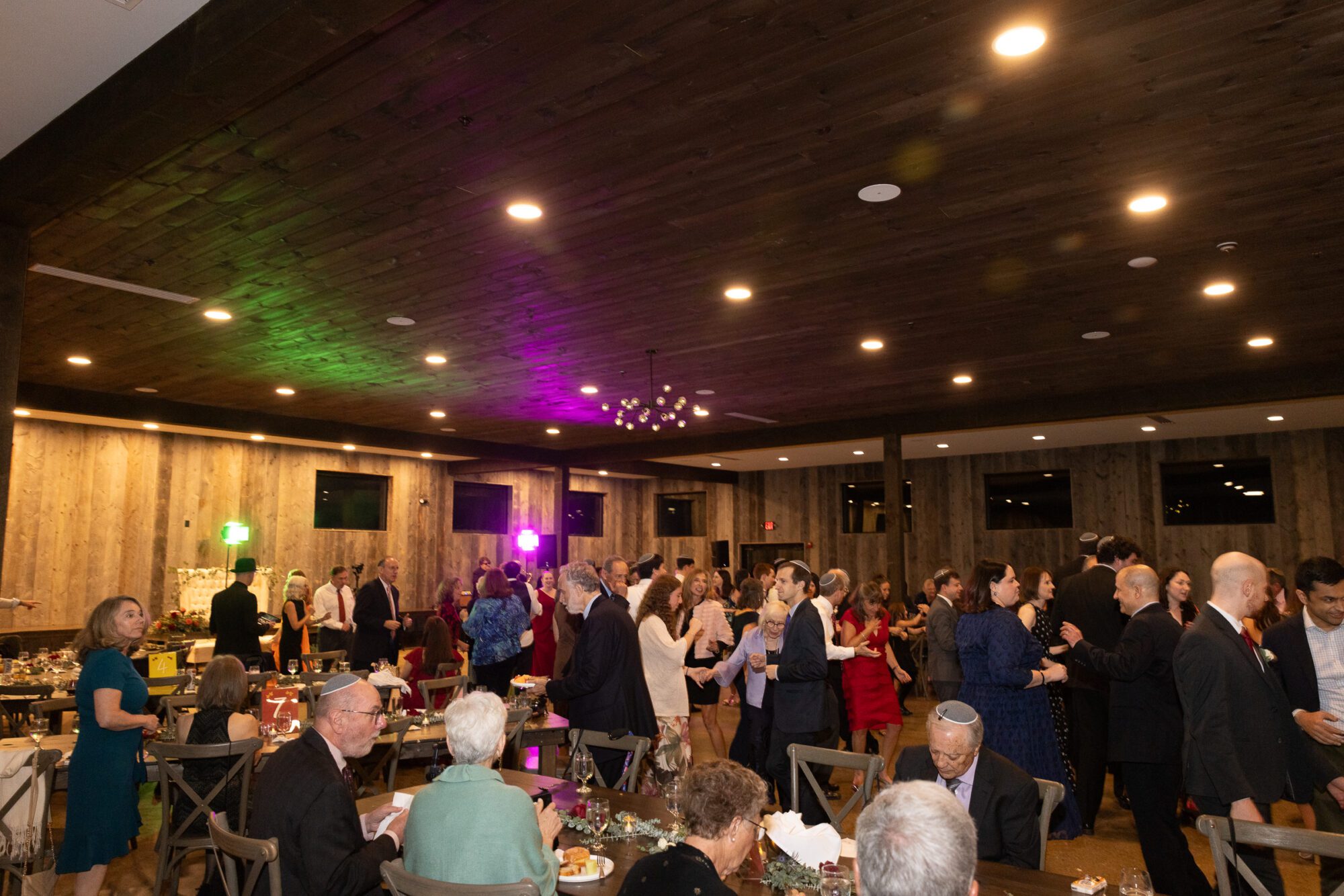 Jewish wedding reception at Standing Rock Farms.