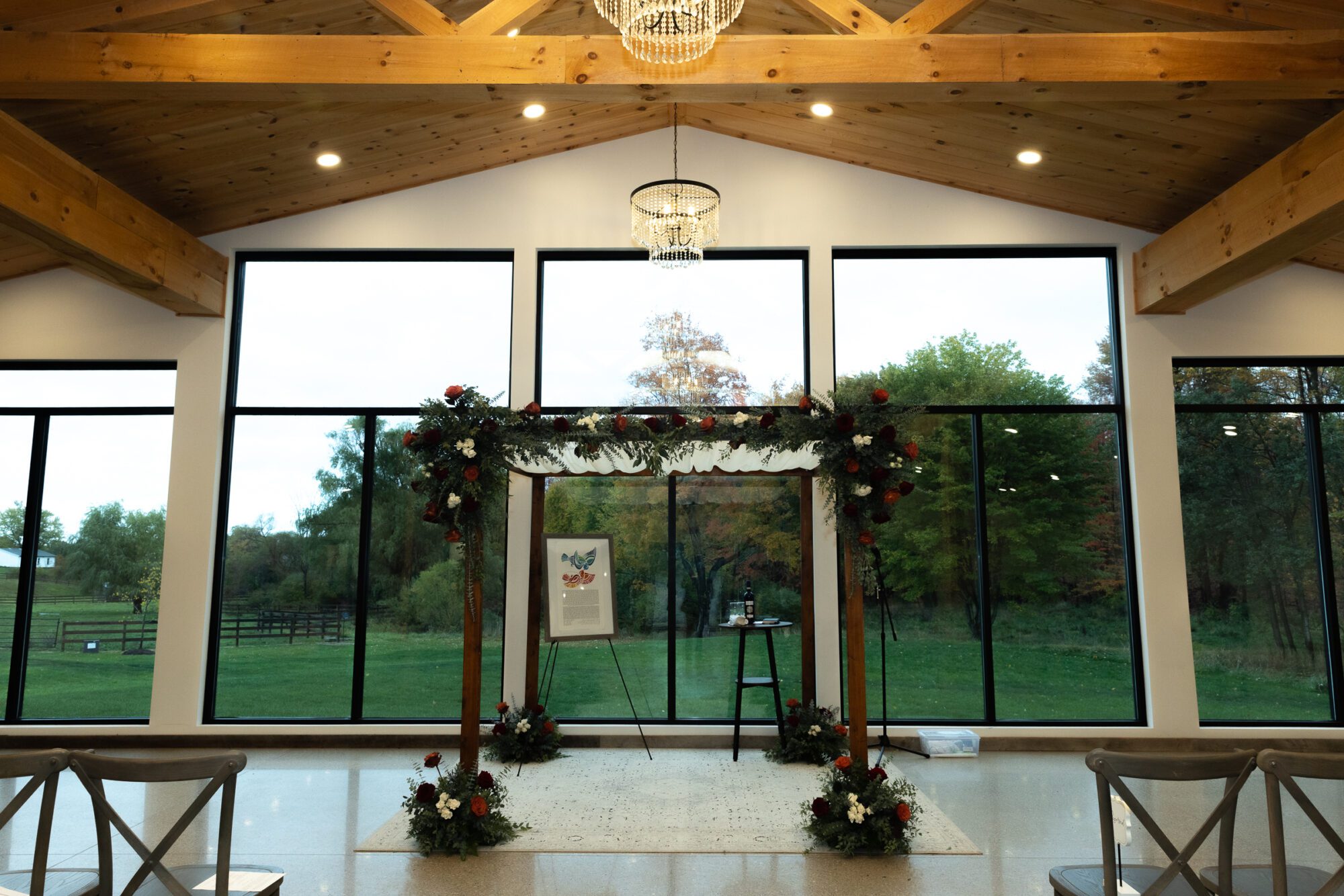 Jewish bride and groom's wedding ceremony. Chuppah.
